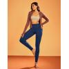 IUGA Compression Fleece Lined Leggings Women No Front Seam Thermal Leggings for Women Tummy Control High Waist Yoga Pants(Dark Blue)