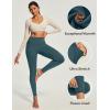 IUGA Compression Fleece Lined Leggings Women No Front Seam Thermal Leggings for Women Tummy Control High Waist Yoga Pants(Dark Green)