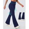 IUGA Flare Leggings for Women Tummy Control Flared Leggings No Front Seam Yoga Pants Women High Waisted Workout Bell Bottoms(Blue)
