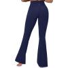 IUGA Flare Leggings for Women Tummy Control Flared Leggings No Front Seam Yoga Pants Women High Waisted Workout Bell Bottoms(Blue)