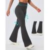 IUGA Flare Leggings for Women Tummy Control Flared Leggings No Front Seam Yoga Pants Women High Waisted Workout Bell Bottoms(Ink Gray)
