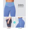 IUGA Flare Leggings for Women Tummy Control Flared Leggings No Front Seam Yoga Pants Women High Waisted Workout Bell Bottoms(Oasis Blue)