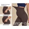 IUGA Fleece Lined Maternity Pants for Work Maternity Sweatpants Flare Leggings Pregnancy Yoga Pants Maternity Clothes(Coffee)