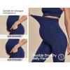 IUGA Fleece Lined Maternity Pants for Work Maternity Sweatpants Flare Leggings Pregnancy Yoga Pants Maternity Clothes(Navy Blue)