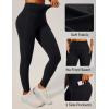 IUGA Invisible Scrunch Butt Lifting Leggings for Women No Front Seam Workout Leggings with Pockets Tummy Control Yoga Pants(Black)