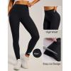IUGA Invisible Scrunch Butt Lifting Leggings for Women No Front Seam Workout Leggings with Pockets Tummy Control Yoga Pants(Black)