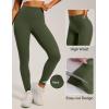 IUGA Invisible Scrunch Butt Lifting Leggings for Women No Front Seam Workout Leggings with Pockets Tummy Control Yoga Pants(Grass Grey Green)