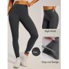 IUGA Invisible Scrunch Butt Lifting Leggings for Women No Front Seam Workout Leggings with Pockets Tummy Control Yoga Pants(Ink Grey)