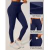 IUGA Invisible Scrunch Butt Lifting Leggings for Women No Front Seam Workout Leggings with Pockets Tummy Control Yoga Pants(Navy Blue)
