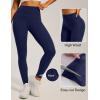 IUGA Invisible Scrunch Butt Lifting Leggings for Women No Front Seam Workout Leggings with Pockets Tummy Control Yoga Pants(Navy Blue)