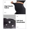 IUGA Maternity Leggings Over The Belly Buttery Soft Maternity Yoga Pants with Pockets Pregnancy Leggings for Women Activewear(Black)