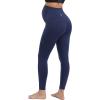 IUGA Maternity Leggings Over The Belly Buttery Soft Maternity Yoga Pants with Pockets Pregnancy Leggings for Women Activewear(Navy)