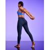 IUGA Scrunch Butt Lifting Leggings for Women No Front Seam Compression Tummy Control Workout Seamless Leggings for Gym Yoga(Blue)