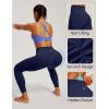 IUGA Scrunch Butt Lifting Leggings for Women No Front Seam Compression Tummy Control Workout Seamless Leggings for Gym Yoga(Blue)