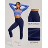 IUGA Scrunch Butt Lifting Leggings for Women No Front Seam Compression Tummy Control Workout Seamless Leggings for Gym Yoga(Blue)