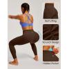 IUGA Scrunch Butt Lifting Leggings for Women No Front Seam Compression Tummy Control Workout Seamless Leggings for Gym Yoga(Brown)