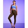 IUGA Scrunch Butt Lifting Leggings for Women No Front Seam Compression Tummy Control Workout Seamless Leggings for Gym Yoga(Brown)