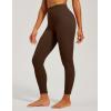 IUGA Scrunch Butt Lifting Leggings for Women No Front Seam Compression Tummy Control Workout Seamless Leggings for Gym Yoga(Brown)
