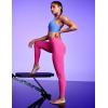 IUGA Scrunch Butt Lifting Leggings for Women No Front Seam Compression Tummy Control Workout Seamless Leggings for Gym Yoga(Pink)
