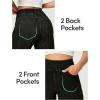 IUGA Wide Leg Jeans Woman High Waisted Pull On Baggy Jeans for Women Stretchy Trendy Womens Jean Straight Casual Denim Pants(Black)