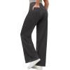 IUGA Wide Leg Jeans Woman High Waisted Pull On Baggy Jeans for Women Stretchy Trendy Womens Jean Straight Casual Denim Pants(Gray)