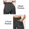 IUGA Wide Leg Jeans Woman High Waisted Pull On Baggy Jeans for Women Stretchy Trendy Womens Jean Straight Casual Denim Pants(Gray)