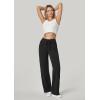 IUGA Wide Leg Yoga Pants for Women Sweatpants with Pockets Yoga Pants Flare Lounge Pants Loose High Waist Comfy Workout Dance(Black 29″inseam)