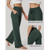 IUGA Wide Leg Yoga Pants for Women Sweatpants with Pockets Yoga Pants Flare Lounge Pants Loose High Waist Comfy Workout Dance(Forest Green 31″inseam)