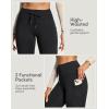 IUGA Women’s Fleece Lined Leggings Water Resistant High Waisted Thermal Leggings Winter Pants with Pockets Running Ski Hiking(Black)