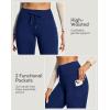 IUGA Women’s Fleece Lined Leggings Water Resistant High Waisted Thermal Leggings Winter Pants with Pockets Running Ski Hiking(Dark Blue)