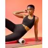 IUGA Womens Hidden Scrunch Butt Lifting Leggings Compression Gym Leggings with Pockets Booty Workout Yoga Pants Tummy Control(Dark Coffee)