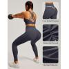 IUGA Womens Hidden Scrunch Butt Lifting Leggings Compression Gym Leggings with Pockets Booty Workout Yoga Pants Tummy Control(Dark Grey)