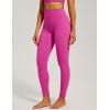 IUGA Womens Hidden Scrunch Butt Lifting Leggings Compression Gym Leggings with Pockets Booty Workout Yoga Pants Tummy Control(Hot Pink)