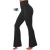 IUGA Flare Leggings for Women Tummy Control Flared Leggings No Front Seam Yoga Pants Women High Waisted Workout Bell Bottoms(Black)