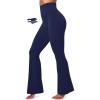 IUGA Flare Leggings for Women Tummy Control Flared Leggings No Front Seam Yoga Pants Women High Waisted Workout Bell Bottoms(Blue)