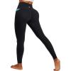 IUGA Invisible Scrunch Butt Lifting Leggings for Women No Front Seam Workout Leggings with Pockets Tummy Control Yoga Pants(Black)
