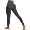 IUGA Invisible Scrunch Butt Lifting Leggings for Women No Front Seam Workout Leggings with Pockets Tummy Control Yoga Pants(Ink Grey)