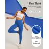 IUGA Butt Lifting Leggings for Women High Waisted Workout Cargo Leggings with Pockets Gym Yoga Pants Tummy Control(Azure)