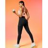 IUGA Butt Lifting Leggings for Women High Waisted Workout Cargo Leggings with Pockets Gym Yoga Pants Tummy Control(Black)