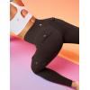 IUGA Butt Lifting Leggings for Women High Waisted Workout Cargo Leggings with Pockets Gym Yoga Pants Tummy Control(Dark Coffee)