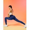 IUGA Butt Lifting Leggings for Women High Waisted Workout Cargo Leggings with Pockets Gym Yoga Pants Tummy Control(Navy Blue)