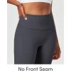 IUGA Capri Leggings for Women with Pockets Women’s High Waisted Knee Length Capris Compression Yoga Pants Workout Leggings(Grey)