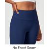 IUGA Capri Leggings for Women with Pockets Women’s High Waisted Knee Length Capris Compression Yoga Pants Workout Leggings(Navy)