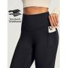 IUGA Fleece Lined Pants Women Thermal Flare Leggings Winter Warm Bootcut Workout Yoga Pants Women with Pockets High Waisted(Black)