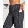 IUGA Fleece Lined Pants Women Thermal Flare Leggings Winter Warm Bootcut Workout Yoga Pants Women with Pockets High Waisted(Ink Wash)