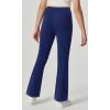 IUGA Girl’s Fleece Lined Flare Leggings High Waist Bell Bottom Yoga Pants with Pockets Preppy Clothes Girls Athletic Leggings(Navy Fleece)