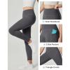 IUGA Girls Fleece Lined Leggings High Waisted Yoga Pants with Pockets Winter Leggings for Girls Athletic Warm Leggings(Gray)