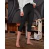 IUGA High Waisted Capri Leggings for Women Workout with Inner Pocket Womens(Black Capris)