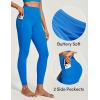 IUGA Invisible Scrunch Butt Lifting Leggings for Women No Front Seam Gym Leggings with Pockets Yoga Pants Tummy Control(Cobalt Blue)