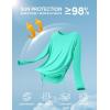 IUGA Rash Guard for Women UPF 50+ Long Sleeve Sun Shirts Swim Shirts for Women Lightweight UV Protection Shirts Hiking Tops(Apple Green)